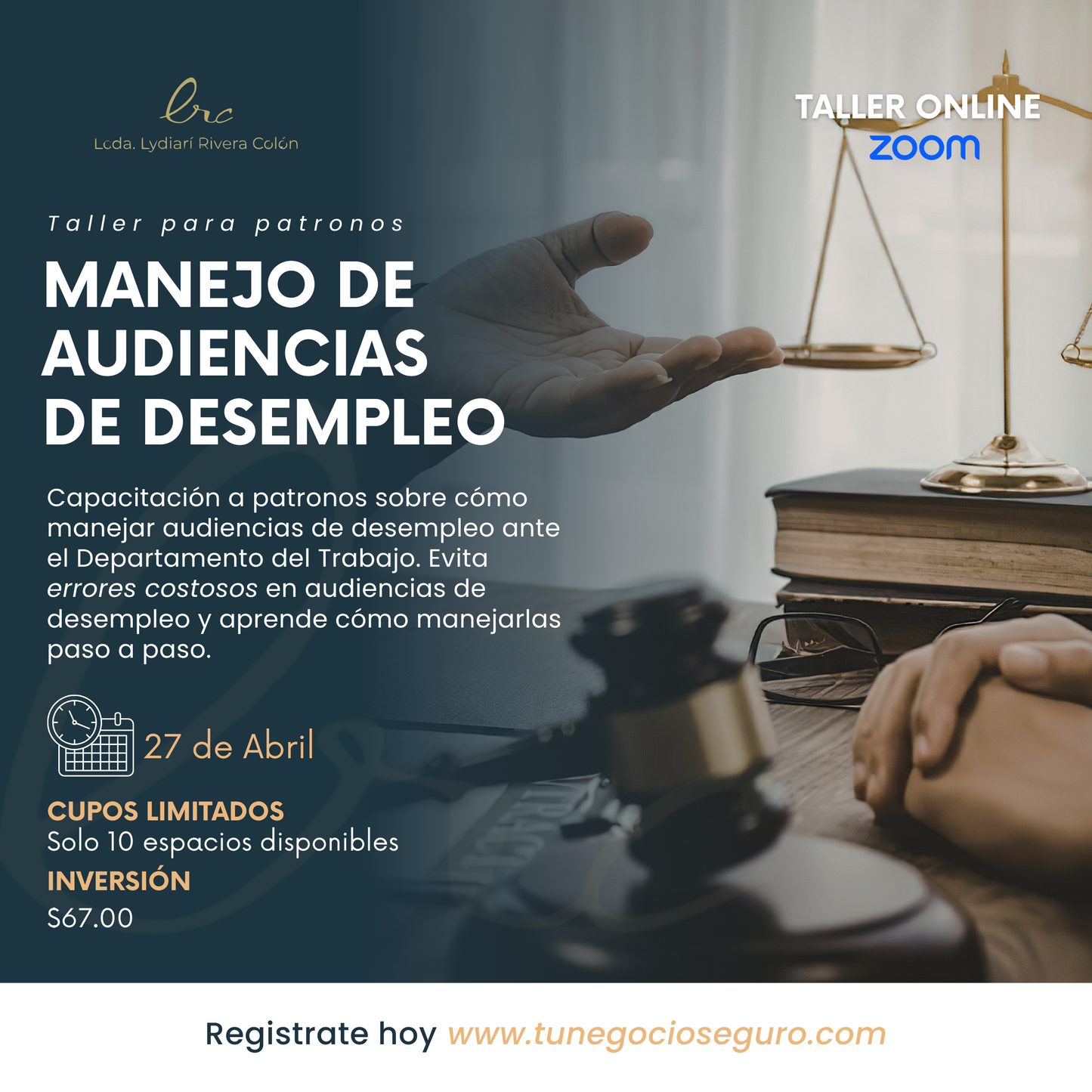 Taller para Patronos: Manejo de Audiencias de Desempleo
