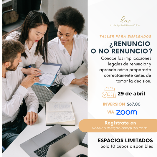 ¿Renuncio o no renuncio? 👀 : Taller para empleados