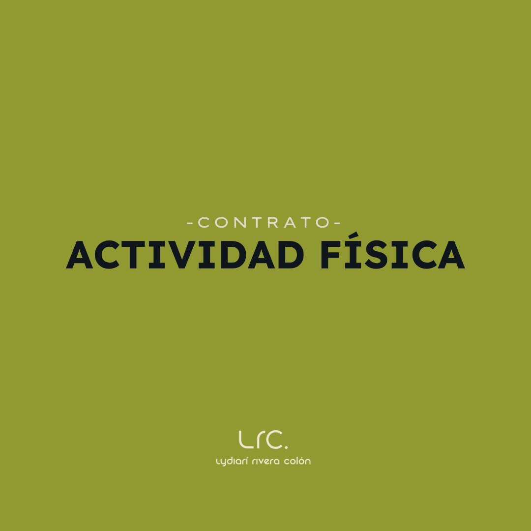 Relevo de responsabilidad para actividad física