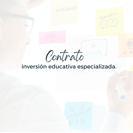 Contrato inversión educativa especializada