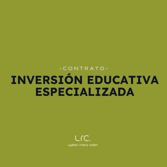 Contrato inversión educativa especializada